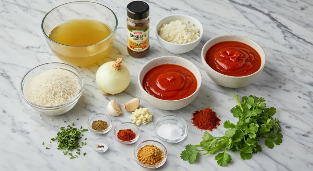 Ingredients For Mexican Rice In A Rice Cooker