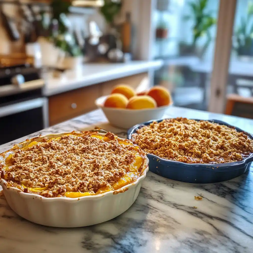 Peach Crumble And Crisp Comparison